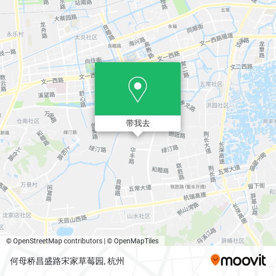 何母桥昌盛路宋家草莓园地图