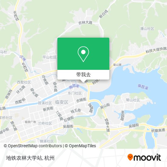 地铁农林大学站地图