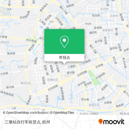 三墩站自行车租赁点地图