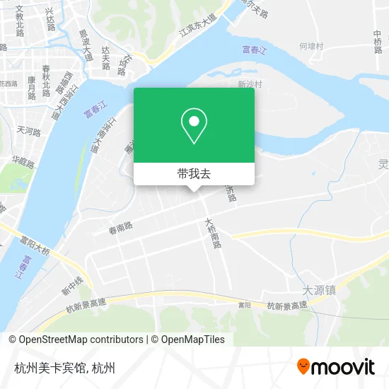 杭州美卡宾馆地图