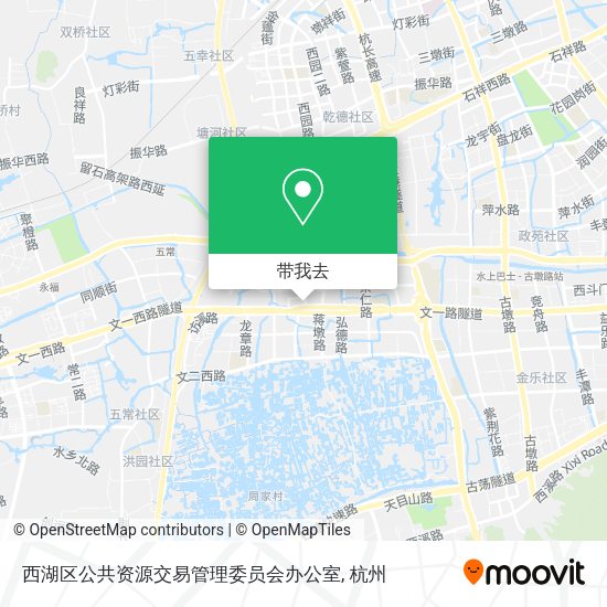 西湖区公共资源交易管理委员会办公室地图