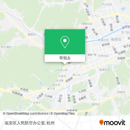 临安区人民防空办公室地图