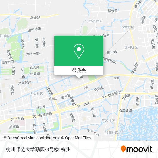 杭州师范大学勤园-3号楼地图