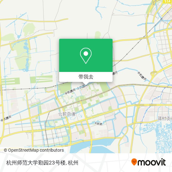 杭州师范大学勤园23号楼地图