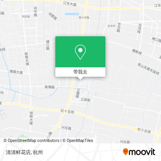 清清鲜花店地图