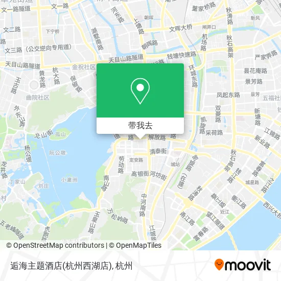 逅海主题酒店(杭州西湖店)地图