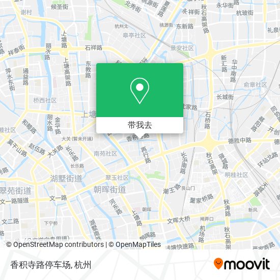 香积寺路停车场地图