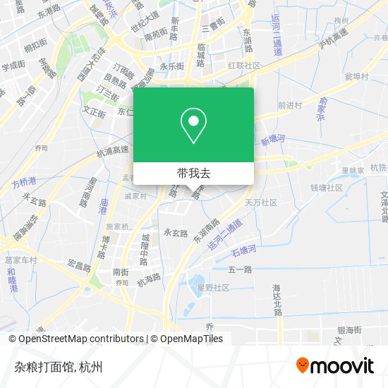 杂粮打面馆地图