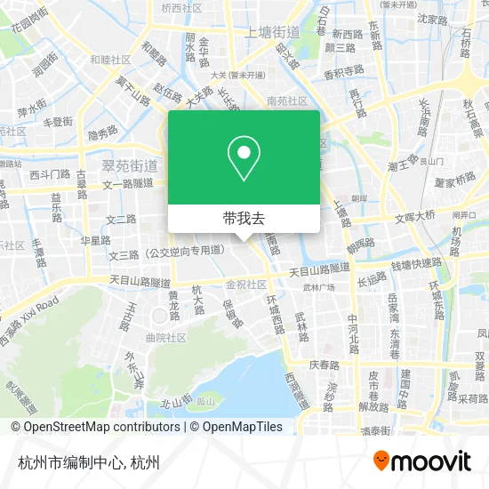 杭州市编制中心地图