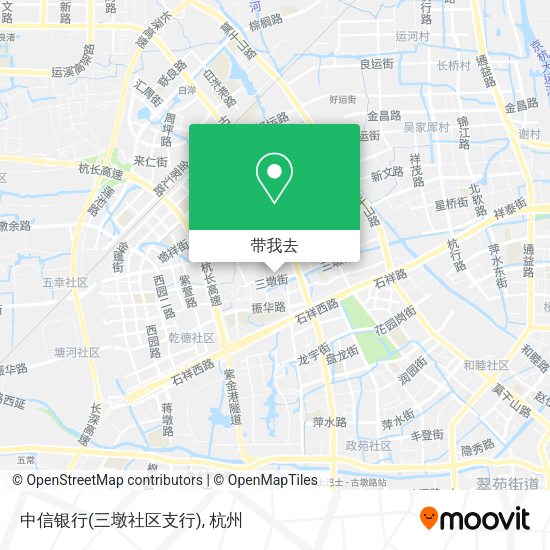中信银行(三墩社区支行)地图