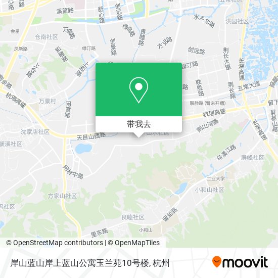 岸山蓝山岸上蓝山公寓玉兰苑10号楼地图