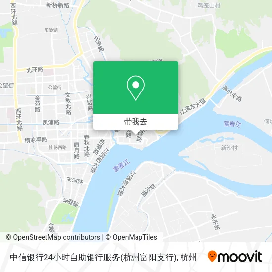 中信银行24小时自助银行服务(杭州富阳支行)地图