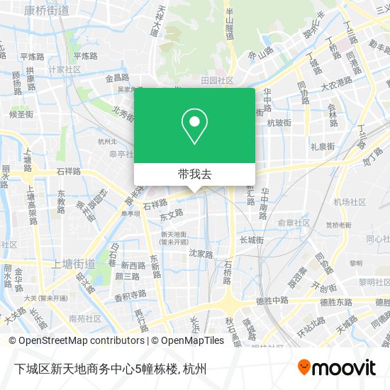 下城区新天地商务中心5幢栋楼地图