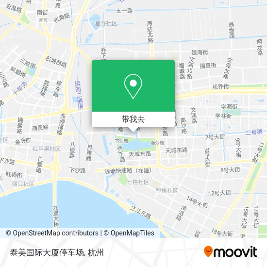 泰美国际大厦停车场地图
