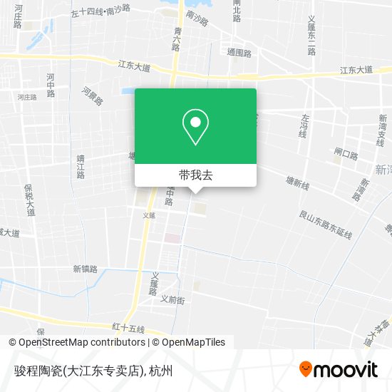 骏程陶瓷(大江东专卖店)地图