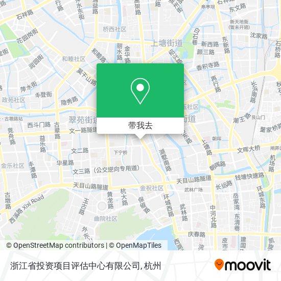 浙江省投资项目评估中心有限公司地图