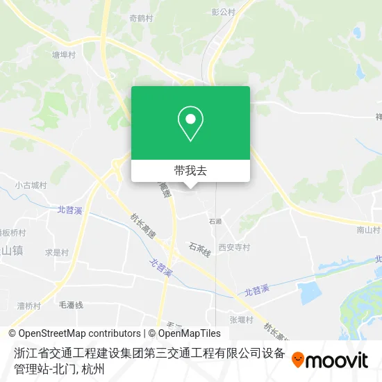 浙江省交通工程建设集团第三交通工程有限公司设备管理站-北门地图