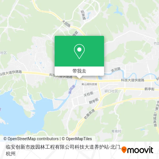 临安创新市政园林工程有限公司科技大道养护站-北门地图