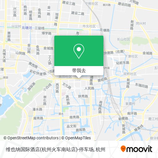 维也纳国际酒店(杭州火车南站店)-停车场地图