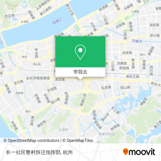 长一社区整村拆迁指挥部地图
