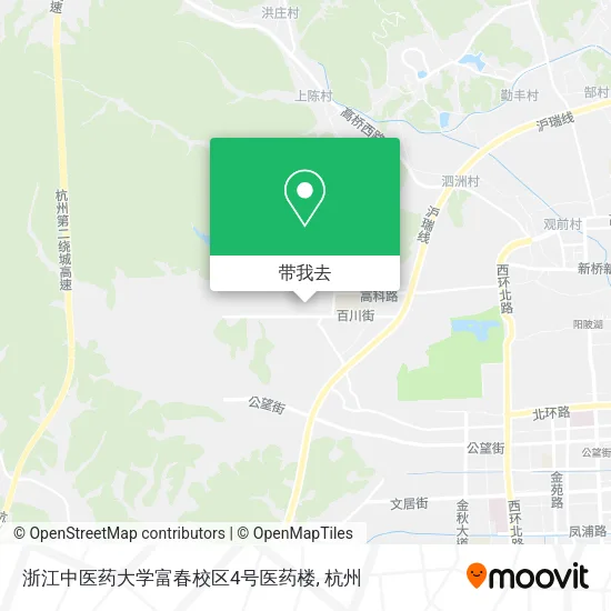 浙江中医药大学富春校区4号医药楼地图