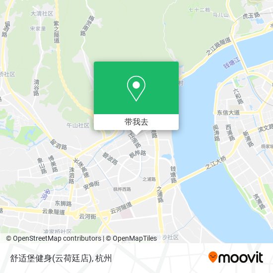 舒适堡健身(云荷廷店)地图