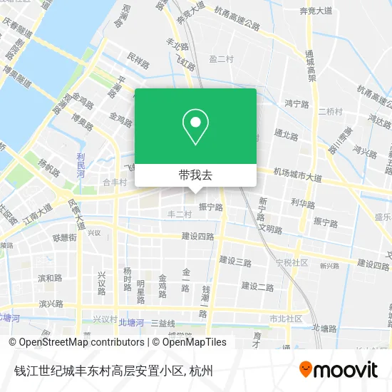钱江世纪城丰东村高层安置小区地图
