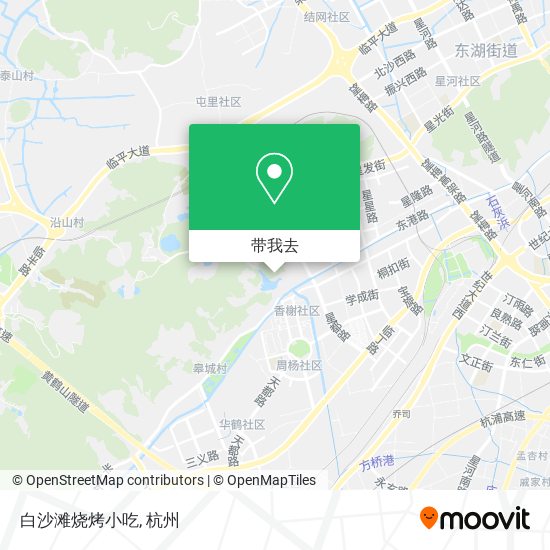 白沙滩烧烤小吃地图