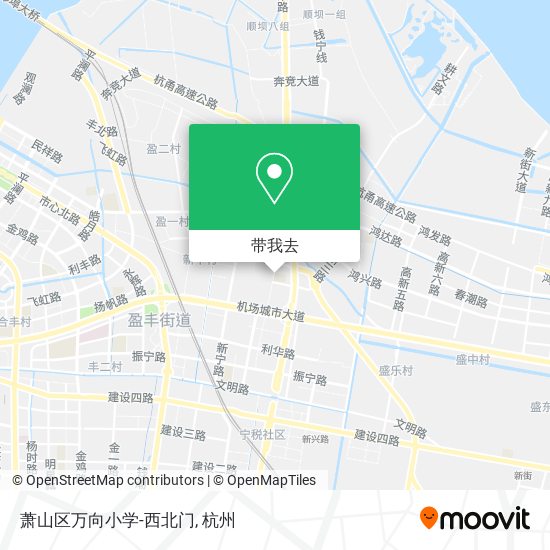 萧山区万向小学-西北门地图