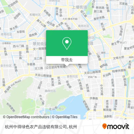 杭州中得绿色农产品连锁有限公司地图
