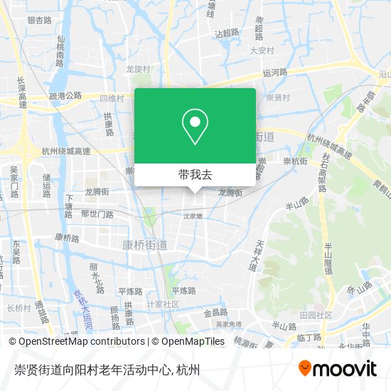 崇贤街道向阳村老年活动中心地图
