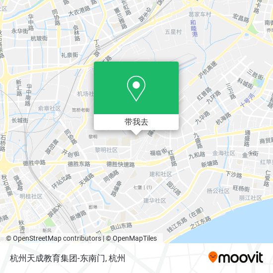 杭州天成教育集团-东南门地图