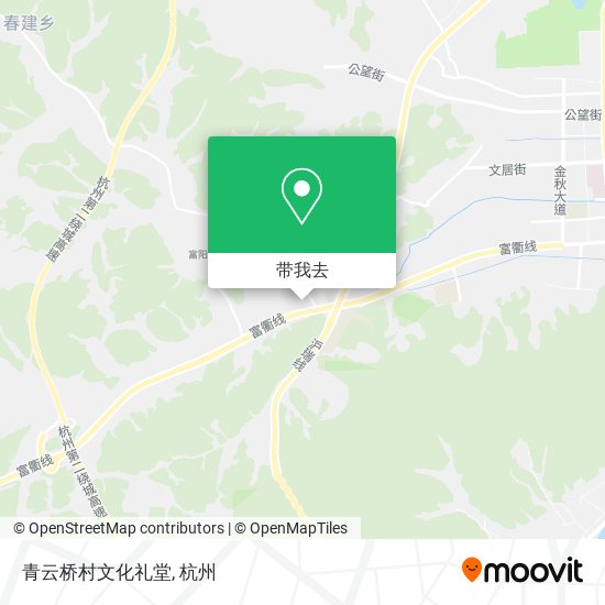 青云桥村文化礼堂地图