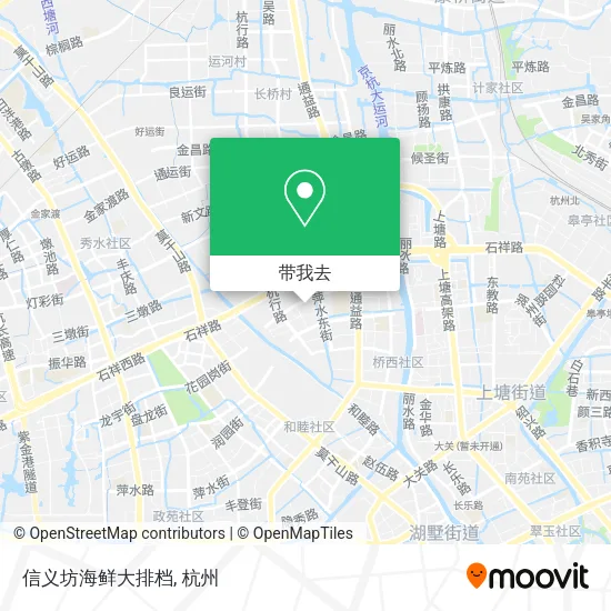 信义坊海鲜大排档地图