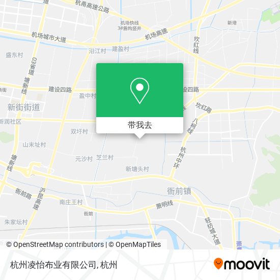 杭州凌怡布业有限公司地图