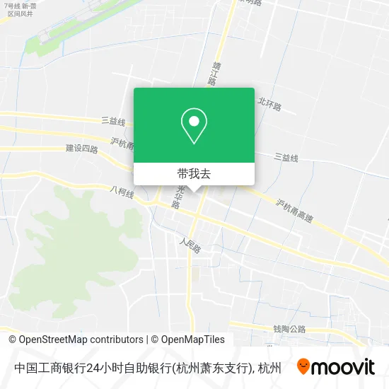 中国工商银行24小时自助银行(杭州萧东支行)地图