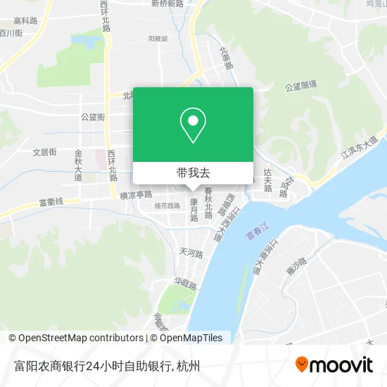 富阳农商银行24小时自助银行地图