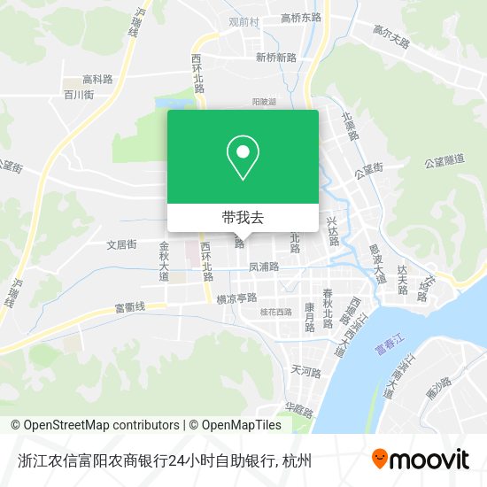 浙江农信富阳农商银行24小时自助银行地图