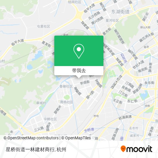 星桥街道一林建材商行地图