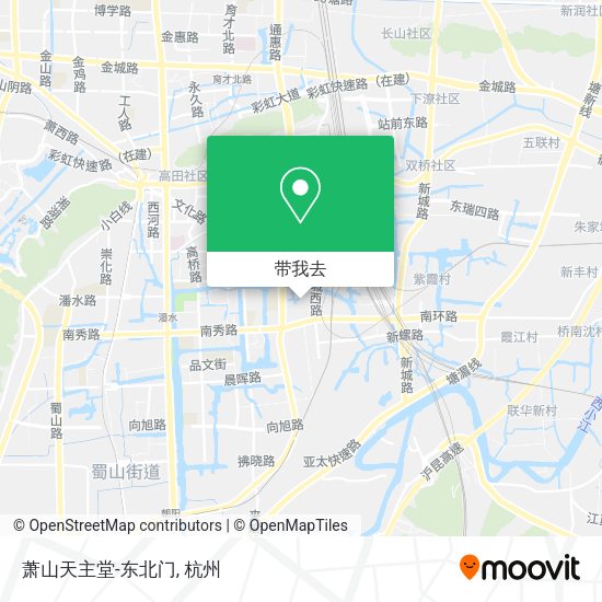 萧山天主堂-东北门地图
