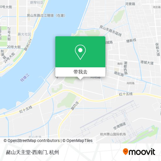 赭山天主堂-西南门地图