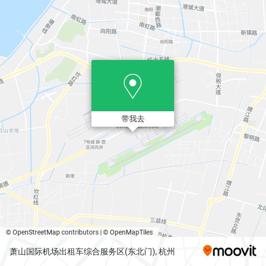 萧山国际机场出租车综合服务区(东北门)地图