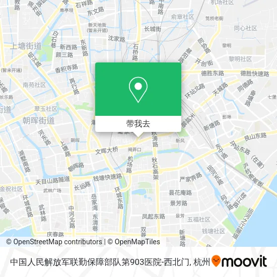 中国人民解放军联勤保障部队第903医院-西北门地图