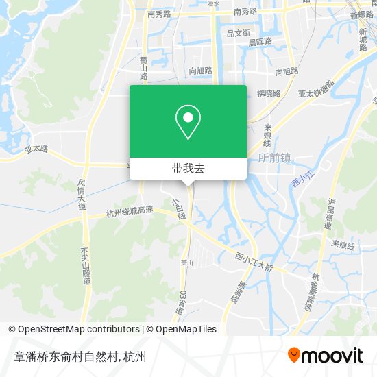章潘桥东俞村自然村地图