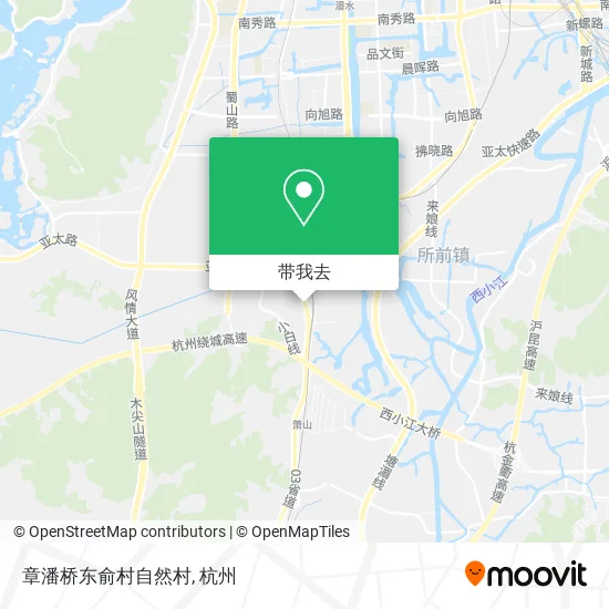 章潘桥东俞村自然村地图