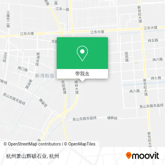 杭州萧山辉硕石业地图