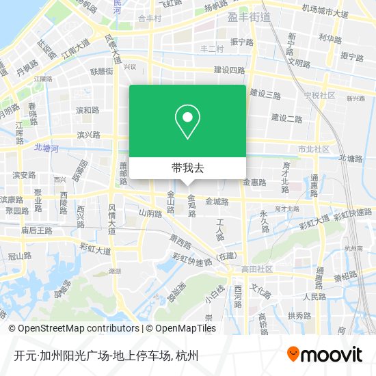 开元·加州阳光广场-地上停车场地图