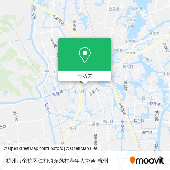 杭州市余杭区仁和镇东风村老年人协会地图