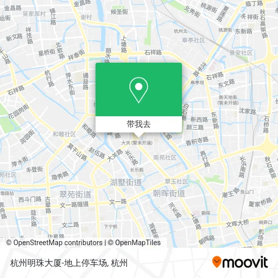 杭州明珠大厦-地上停车场地图