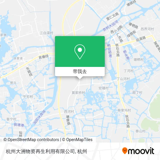 杭州大洲物资再生利用有限公司地图
